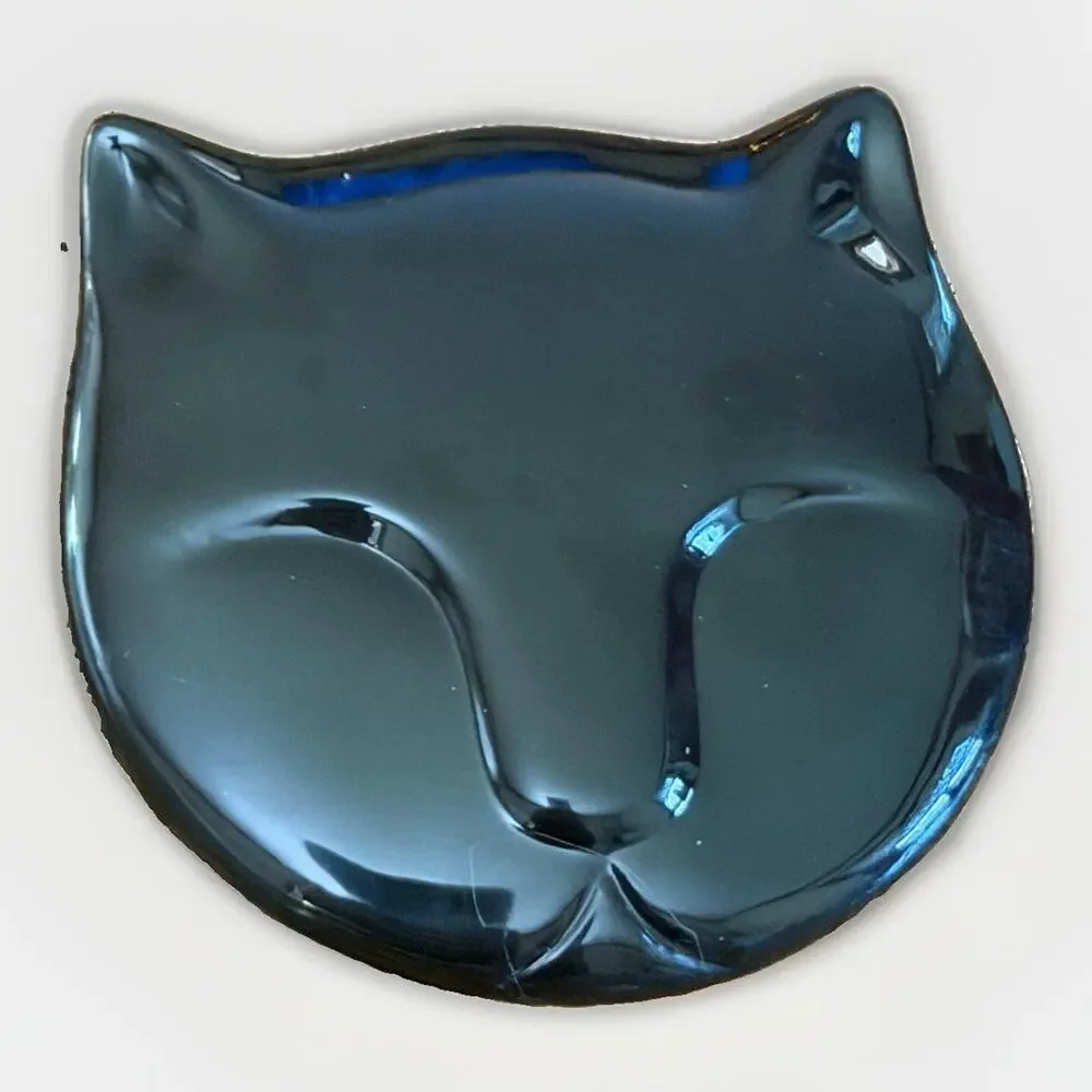 Vintage Cat Pocket Mirror Black 3763/66